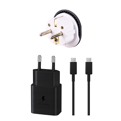شارژر سامسونگ 15W وات مدل دو پین پارت نامبر EP-T1510 کیفیت اورجینال