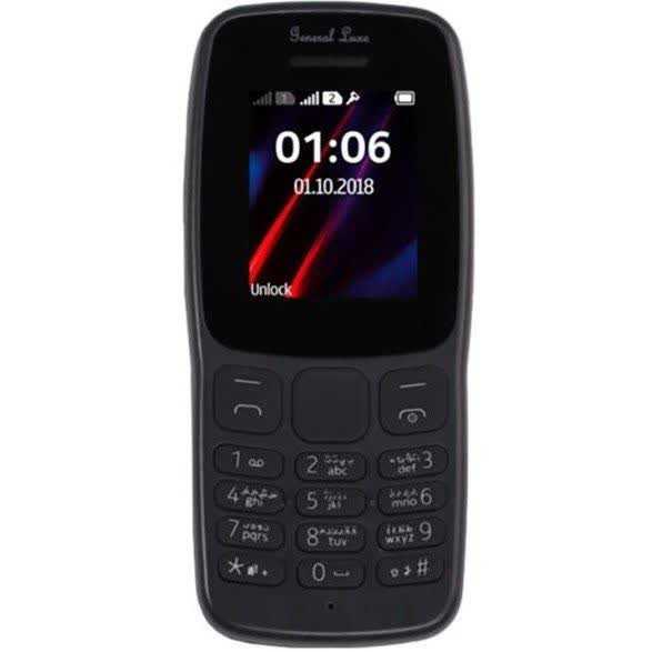گوشی جنرال لوکس 106 رم 4MB حافظه 4MB پارت نامبر اصلی 4/4
