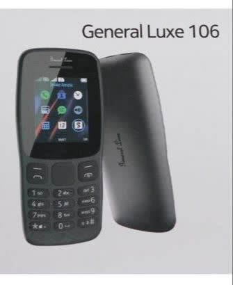 گوشی جنرال لوکس 106 رم 4MB حافظه 4MB پارت نامبر اصلی 4/4