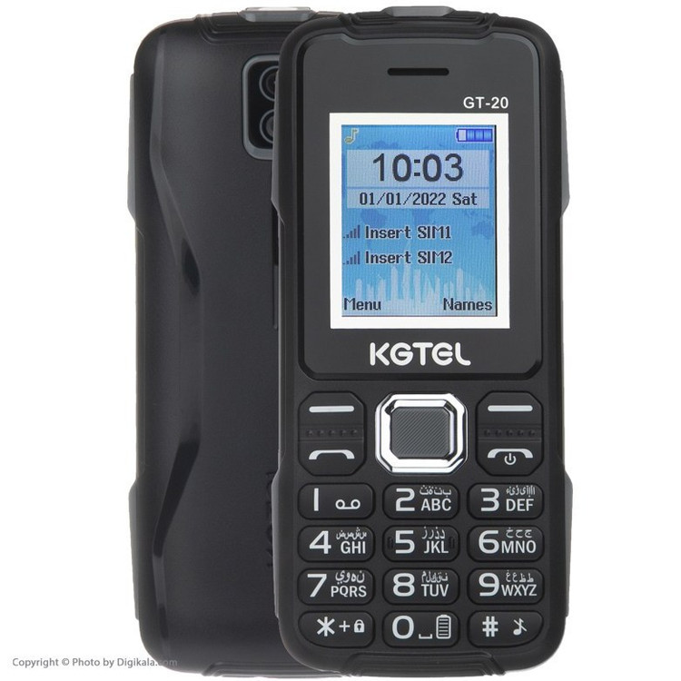 گوشی کاجیتل GT20 رم 32MB حافظه 32MB پارت نامبر اصلی 32/32