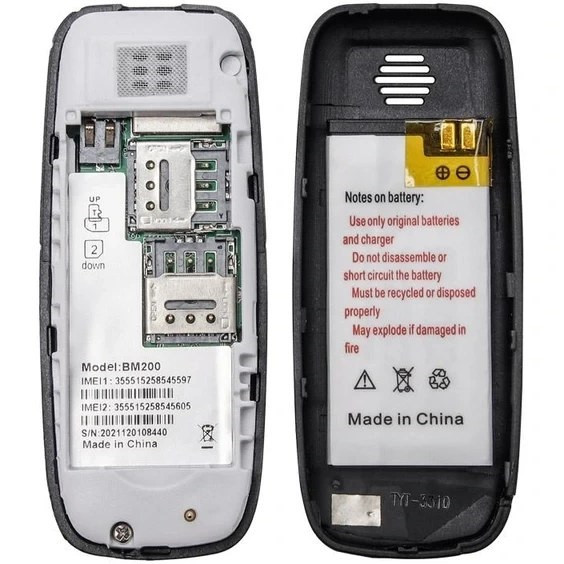 گوشی نوکیا BM200mini رم 32MB حافظه 32MB پارت نامبر طرح 32/32